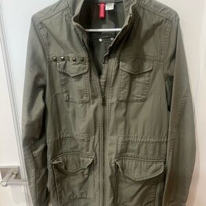 Green Military Style Jacket